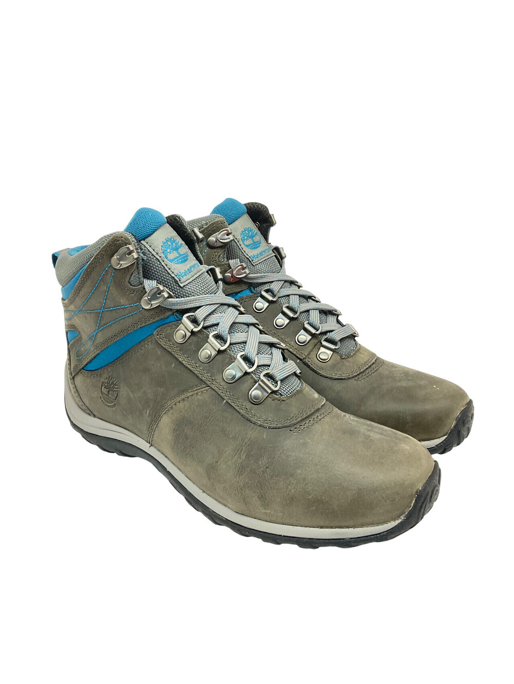 Timberland Women's Mid-Cut Norwood WP Hiking Boots A2J1B Grey/Blue Size 9M